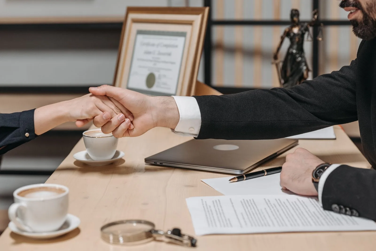 Virtual CFO reviewing strategy with a client